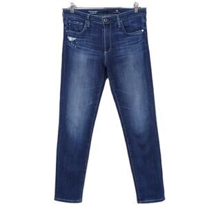 AG Adriano Goldschmied The Stevie Ankle Slim Straight Jean Dark Wash Women's 29
